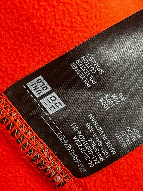 Uniqlo Orange Blocktech Windproof Full zip Sherpa XS - Picture 9 of 9